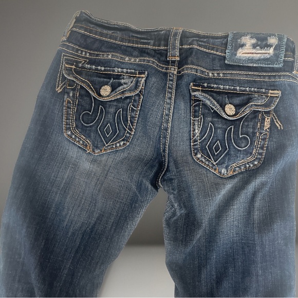 Y2K MEK DENIM 2000S LOWRISE BOOTCUT WOMANS JEANS 28X34 RARE - Picture 2 of 4